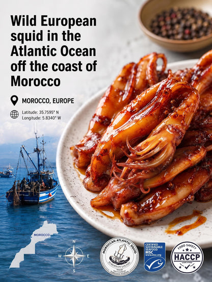 🦑BBQ Roasted Whole Squid Snack – Ready to Eat, Individually Wrapped-Skye