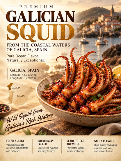🦑✨ Roasted Squid Snack ‖ Individually Wrapped For Fresh Flavor-Skye