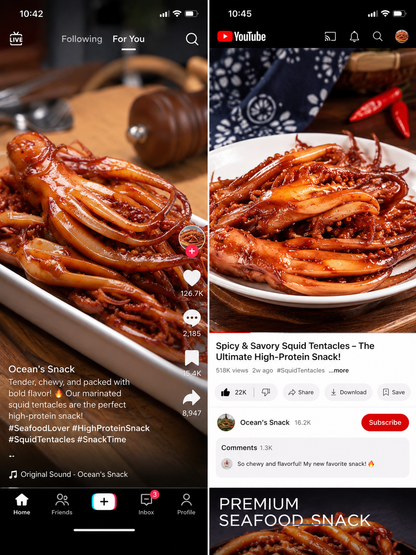 🦑BBQ Roasted Whole Squid Snack – Ready to Eat, Individually Wrapped-Skye